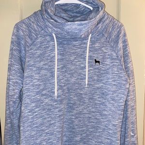 size S white and blue Black Dog cowl neck sweater